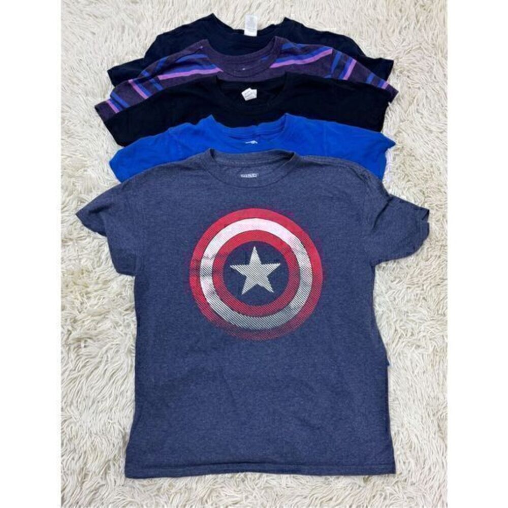 4 piece Boys Size 10-12 t-shirts bundle by Marvel, Gymboree, Superman & Cat & Ja